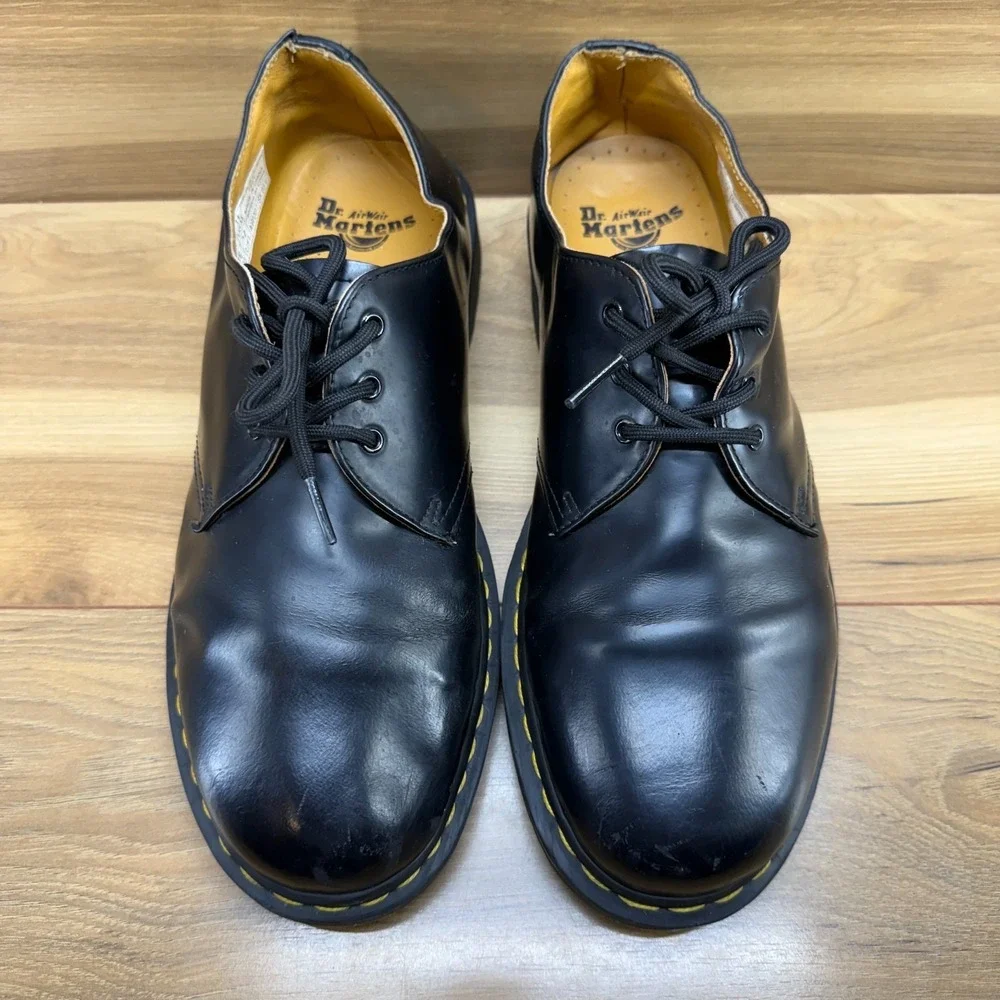 Dr Martens Oxfords Black Leather Mens 11 Classic Business Casual Modern Punk Y2K